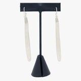 Diamonds and Sterling Silver Earrings