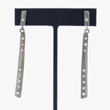 Diamonds and Sterling Silver Earrings
