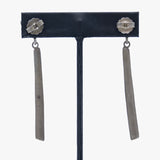 Diamonds and Sterling Silver Earrings