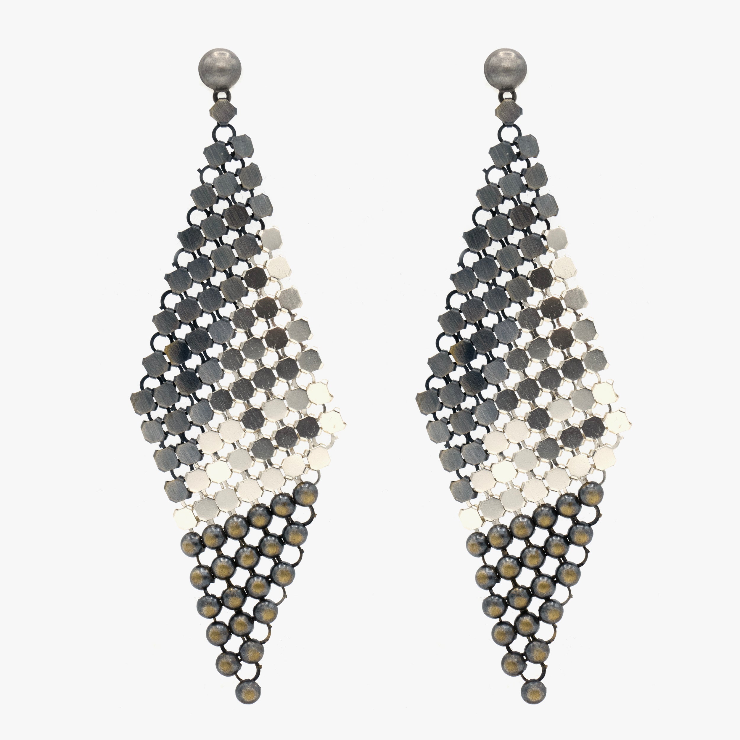 Laura B Trixie Earrings - Silver