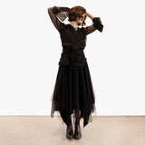 Marc Le Bihan Organza Bondage Shirt - Black