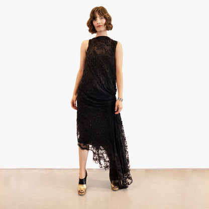 Marc Le Bihan Couture Beaded Dress - Black