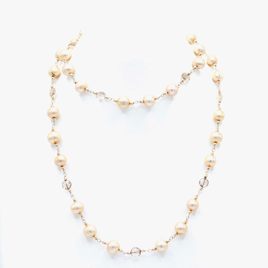 Pearl and Citrine Necklace