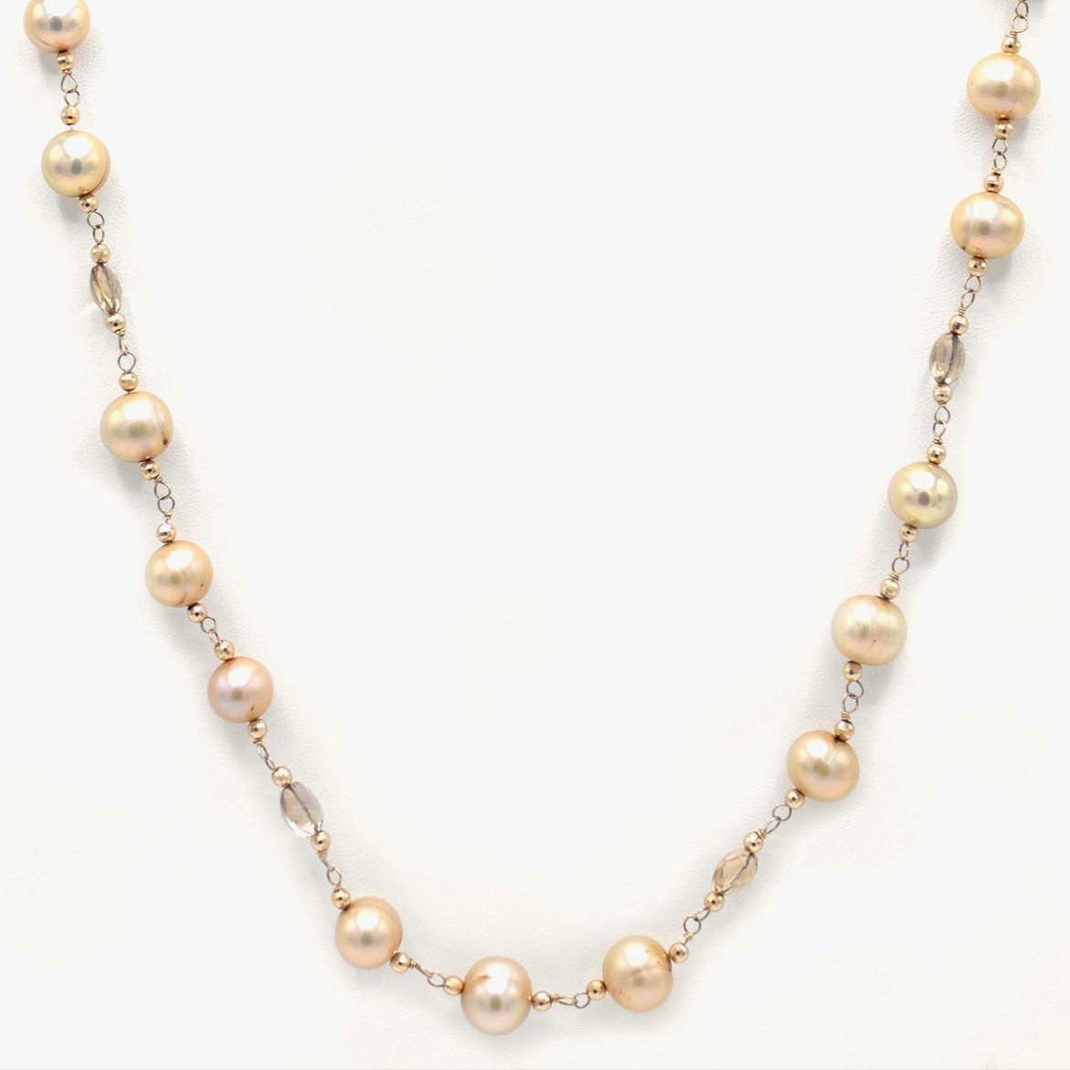 Pearl and Citrine Necklace