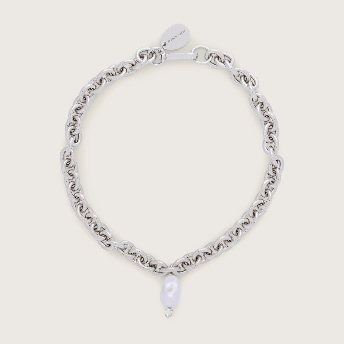 Pearl Pendant Chain Necklace
