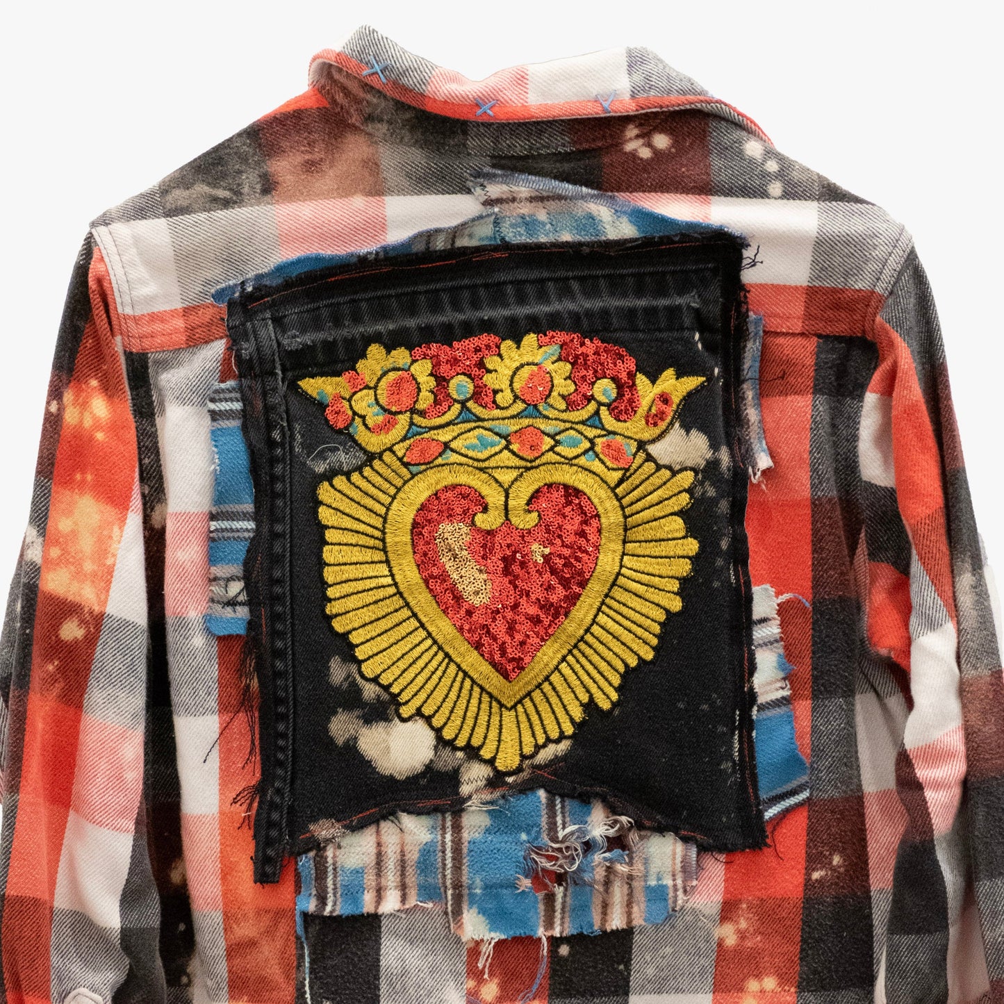 Hi-Low Flannel with Fire Heart