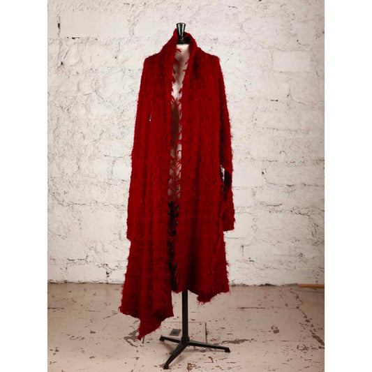 Knit Coat - Red