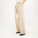 Pleated Pants - Sandshell
