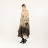 Print Dress - Sandshell