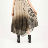 Print Dress - Sandshell