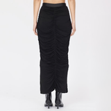Isabel Benenato Stretch Jersey Gathered Skirt