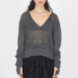 Isabel Benenato Mohair and Silk Boxy Sweater