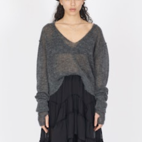 Mohair and Silk Boxy Sweater