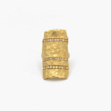 Irit Design Gold and Diamond Shield Ring