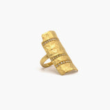 Irit Design Gold and Diamond Shield Ring