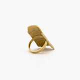 Irit Design Gold and Diamond Shield Ring