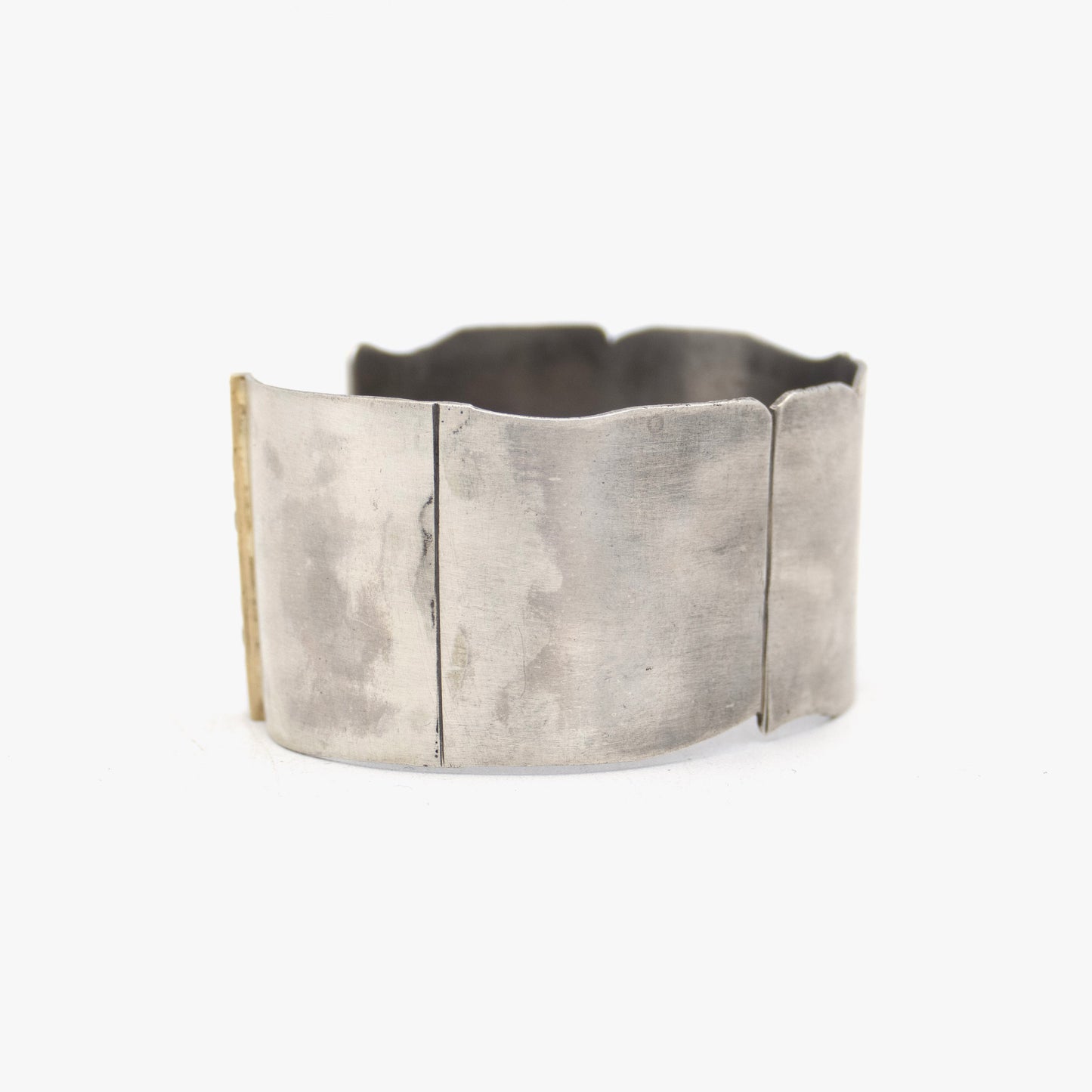 Irit Design Asymmetrical 10K Gold & Sterling Silver Cuff