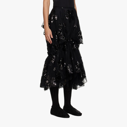 Simone Rocha Gathered Ruffle Skirt