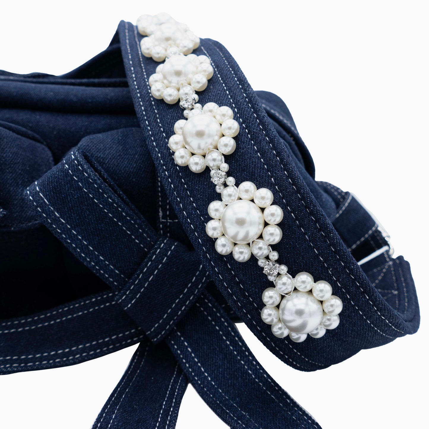 Beaded Classic Bow Crossbody Bag