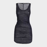 Isabel Benenato Round Neck Wool Jersey Tank Top