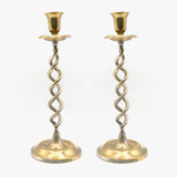 Vintage Brass Candelabra Set