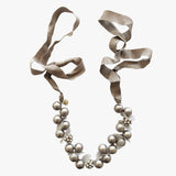 Vintage Faux Pearl and Rhinestone Necklace