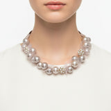 Vintage Faux Pearl and Rhinestone Necklace