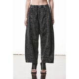 Cropped Barrel Leg Pants