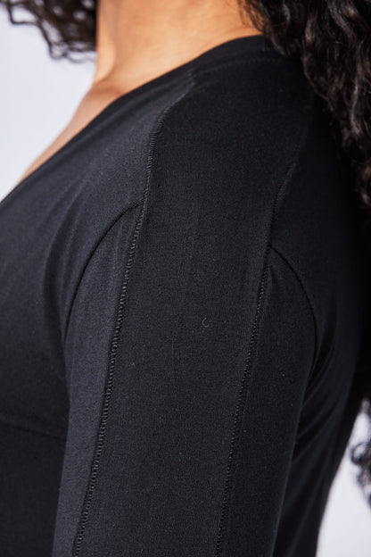 Thom Krom Long Sleeve V Neck T Shirt