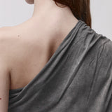Back view of a grey top