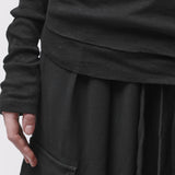 Sleeve detail of a black shirt