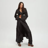 Umit Unal Silk Viscose Maxi Skirt