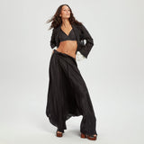 Umit Unal Silk Viscose Maxi Skirt
