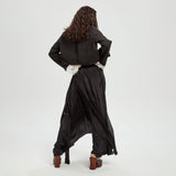 Umit Unal Silk Viscose Maxi Skirt