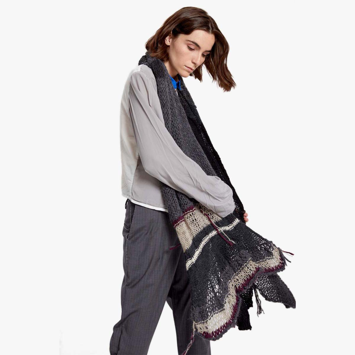 Umit Unal Hand Knit Scarf
