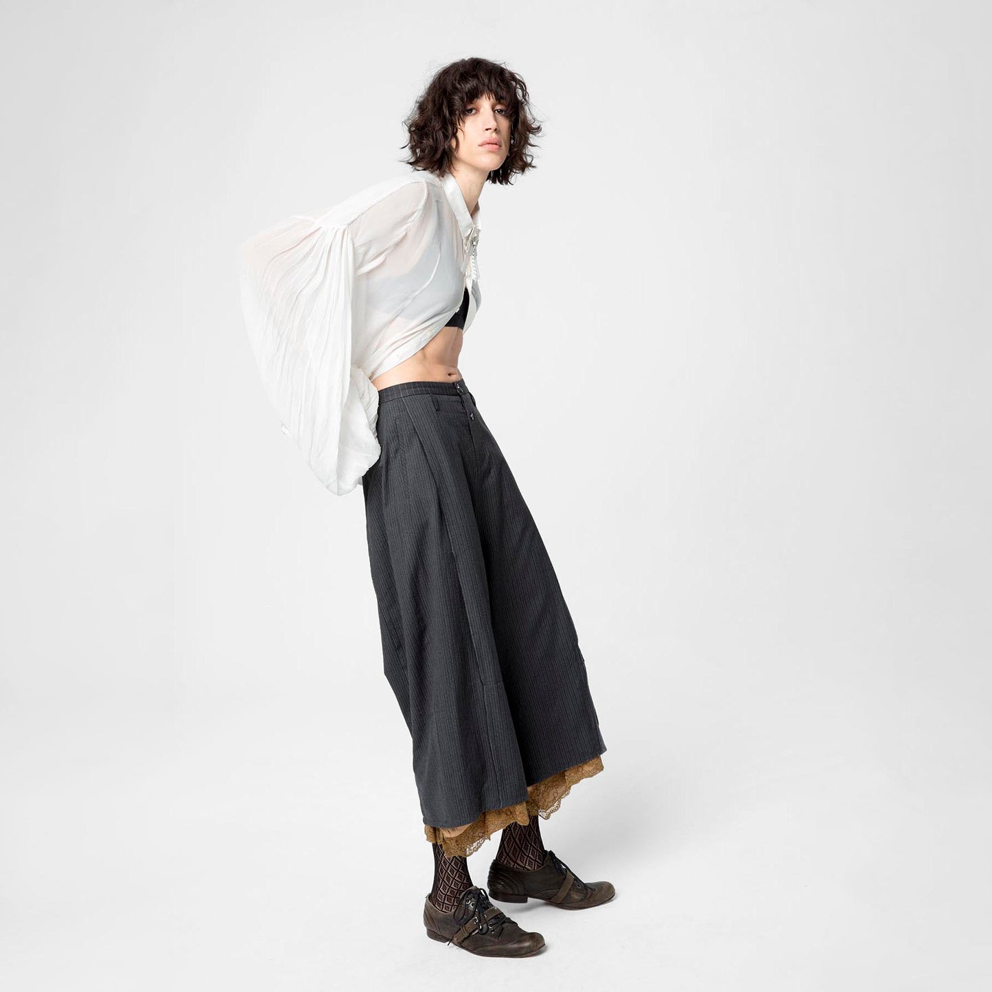 Wool Pant Skirt