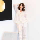 Péro Silk Cream Pants