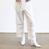 Péro Silk Cream Pants