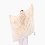 Péro Cream Lace Scarf