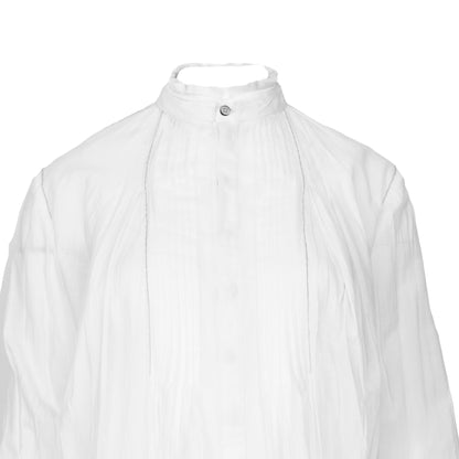 UMIT UNAL White Silk Blouse