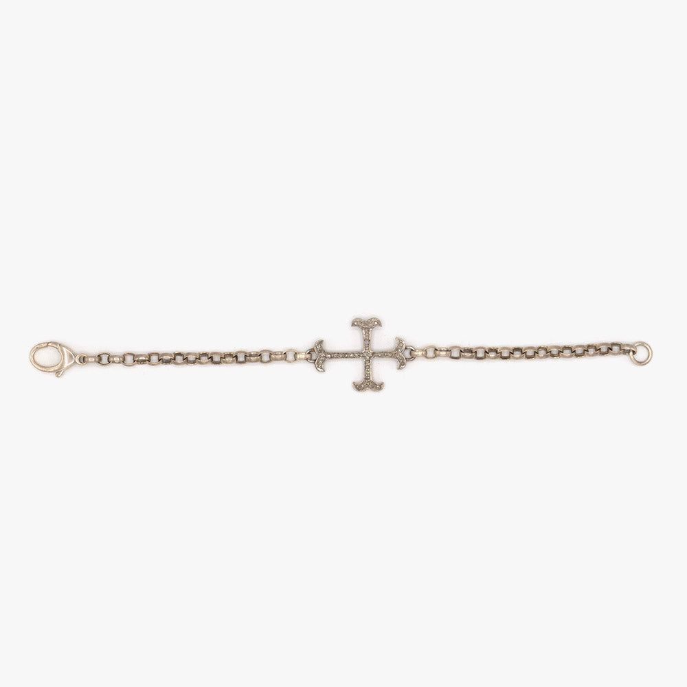 AM Studio Diamond Cross Bracelet