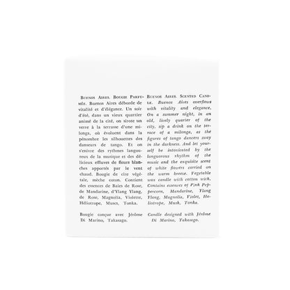 Astier de Villatte &quot;Buenos Aires&quot; Candle, Ceramic