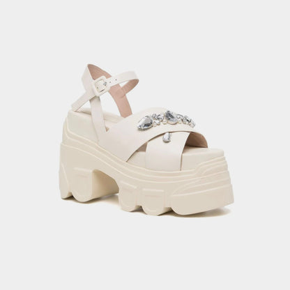 Simone Rocha crystal embellished platform sandals