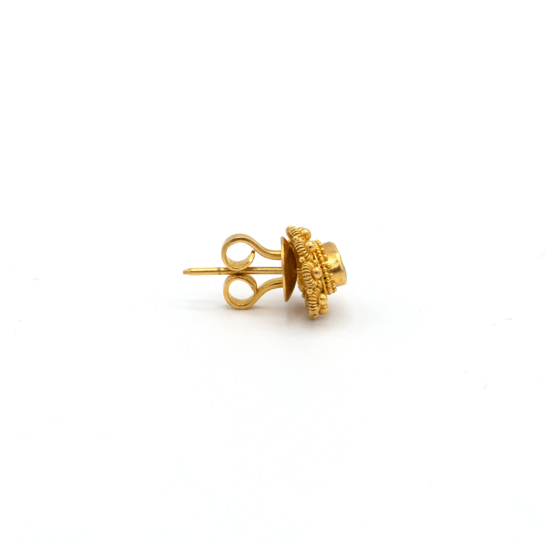 22K Gold and Emerald Earrings