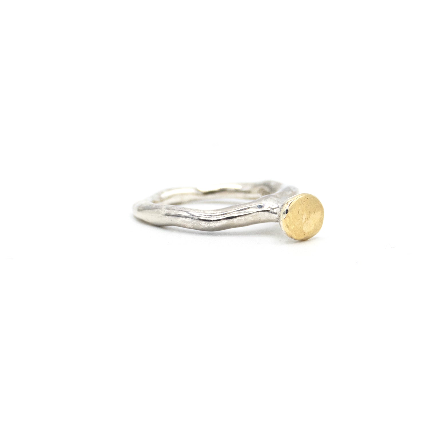 Rosa Maria Sterling Silver and 18K Gold Sukeina Ring