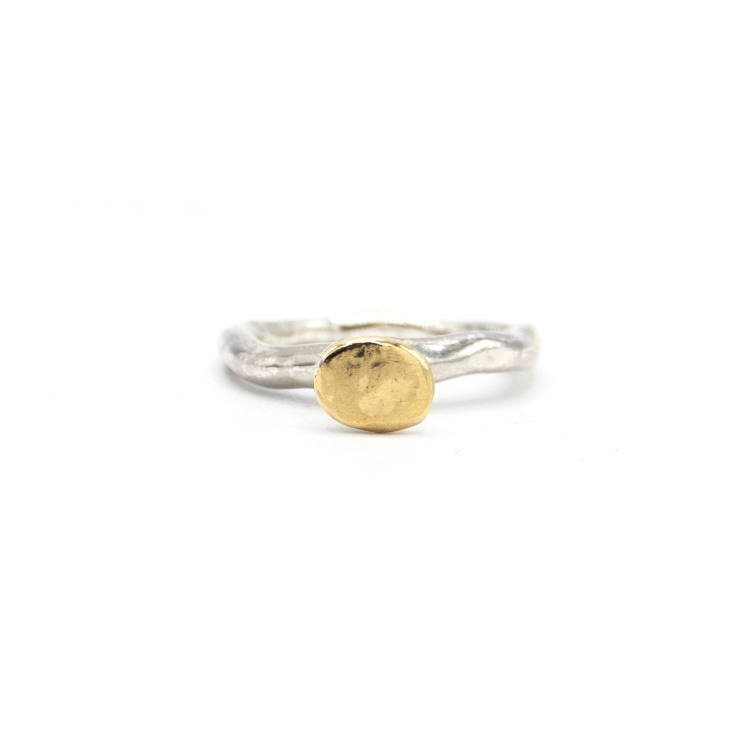 Rosa Maria Sterling Silver and 18K Gold Sukeina Ring