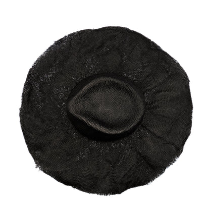 Reinhard Plank Black Straw Hat