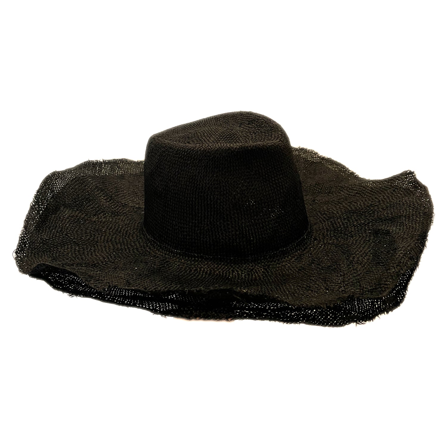 Reinhard Plank Black Straw Hat