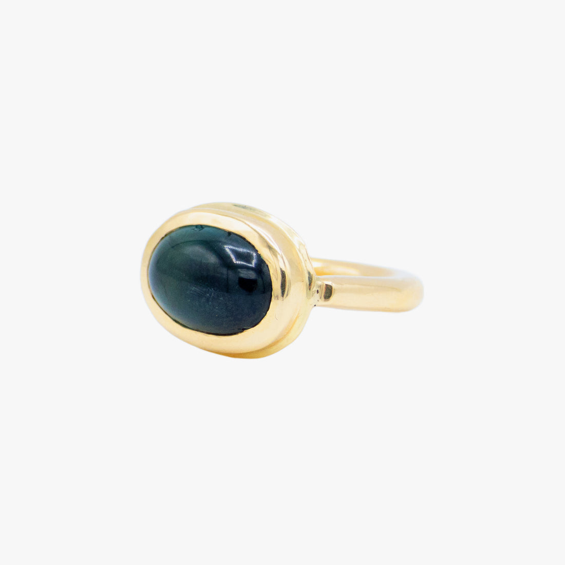 AM Studio Blue Cabochon Tourmaline Ring