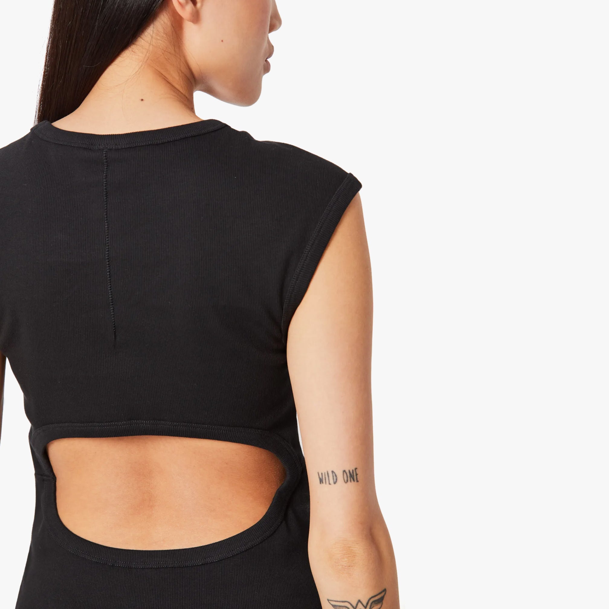 Thom Krom Black Ribbed Dress